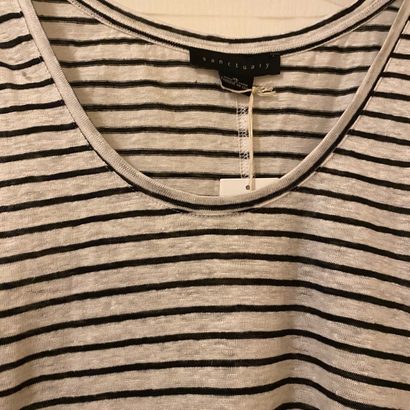 Sanctuary Womens Ruby Linen Striped Tank Top - Picture 4 of 7